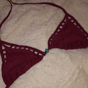 BOHO Bikini top RED SIZE SMALL